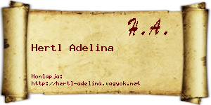 Hertl Adelina névjegykártya